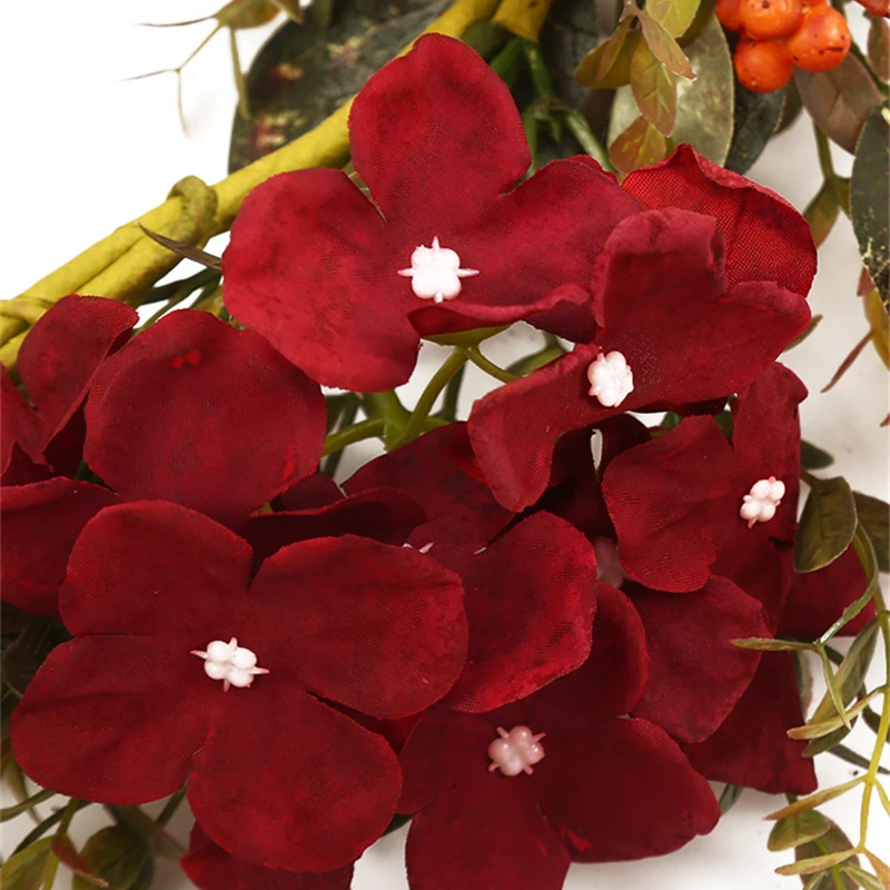 1,5 M Falošné Rose Eukalyptu Viniča Garland Umelé Kvety Ivy Visí na Svadobné, Vianočné Domáce Stranu Steny Retro Dekorácie Obrázok 5