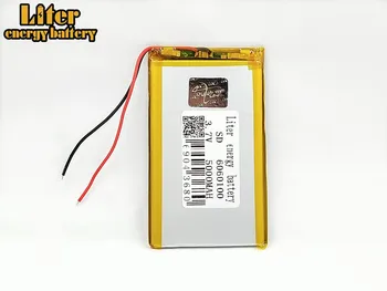 1/2/4x 5000mAh Li-polymer Nabíjateľné Batérie 3,7 V 6060100 Lítium-Polymérová Batéria Pre MP4 MP5 Tablet DVD POLOVICE Digitálny Produkt 1