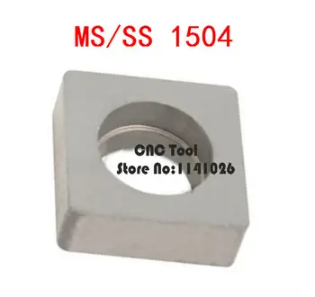 10PCS MS1504/SS1504 Tvrdej zliatiny Podložka sústruh držiaka nástroja príslušenstvo,Vhodné pre MSSNR/MSDNN/MSRNR/MSKNR/MSBNR,VLOŽTE JE SNMG1506 1