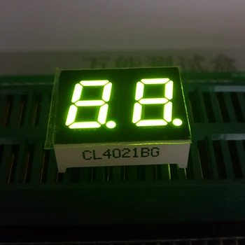 10PCS Nový 2 Bit 0.4 palcový Digitálny Trubice LED Displej Žltá zelená 7 Segment Spoločné Cahtode/Anóda 1