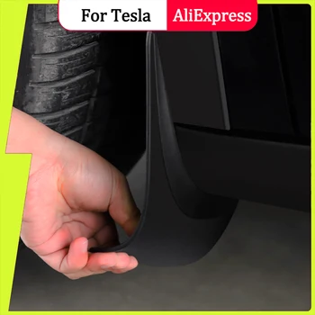 2022 Nové Auto Vysoko Kvalitné Kolieska Blato Klapky Splash Stráže pre Tesla Model Y/3 MudFlaps Kolesa Blatník - ABS / TPE 1