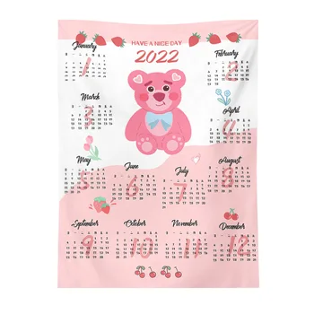 2022 kalendár gobelín na stene visí koberec home design deka cute izba dekor japonskej 1