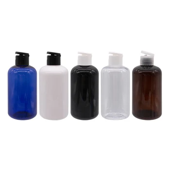 250ml X 24 Plastové Fľaše Flip Top Spp, Kozmetika Obaly S Skrutkovacím uzáverom Pre Mlieko, Šampón , Masáž Olej , Umývanie 1