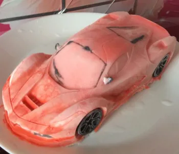 3D animovaný zmrzliny, smotanové tortu formy športové auto modelovanie silikónové fólie auto formy na pečenie 1