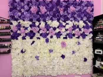 40x60cm Kvetinové Svadobné Stenu Decor Umelý Kvet Stenu Pre Svadobné Pozadí, Narodeniny, Party Dekorácie, Kvety na Mieru 1