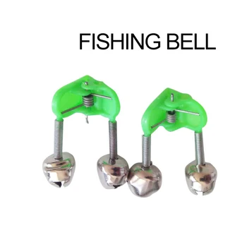 5/10Pcs Rybárske Uhryznutie Alarmy Rybársky Prút Bell Tyči Clamp Tip Klip Zvony Krúžok Zelený ABS Rybárske Príslušenstvo Vonkajšie Kovové 1