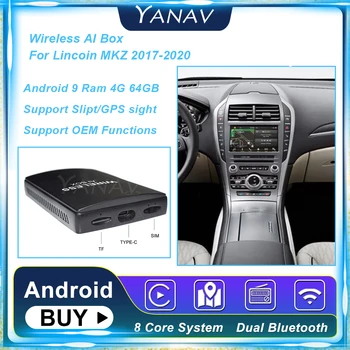 Android 4G 64GB Carplay Bezdrôtový Ai Box Pre Lincion MKZ 2017 2020 Auto Smart Box Multimediálne Carbo Plug and Play Video Google 1