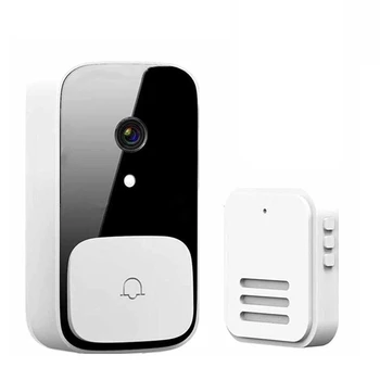Bezdrôtové Smart Zvonček Kamery,Domáce Bezpečnostné Dvere, Zvonček-Diaľkové Video Wifi Nabíjateľná HD Nočné Videnie,USB Nabíjanie 1