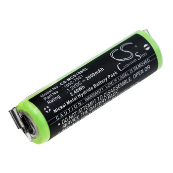 CS 2000mAh / 2.40 Wh batérie pre Moser ChroMini 1591, ChroMini 1591B, ChroMini 1591Q, Jednoduchý Štýl 1881 1852-7531 1