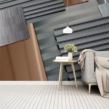 Dekoratívne tapety Moderný minimalistický štýl 3D abstraktné blok geometrie TV pozadí na stenu