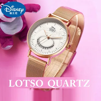 Disney Veľa-o'Huggin' Medveď Ženy Quartz Hodinky Cartoon Dial Toy Story Lady Hodiny Dievča Náramok Svetelný Dátum Reloj Montres 1