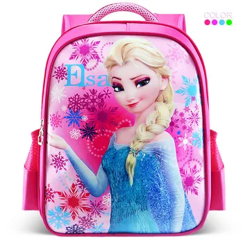 Disney karikatúry deti aktovka Mrazené Elsa Anna sofia princess dievča základnej školy vak, baby, deti materskej školy batoh 1