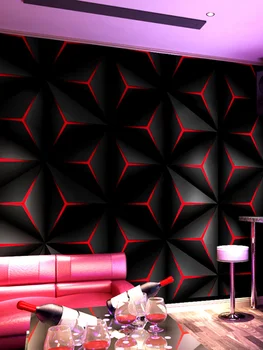 Dekoratívne tapety Moderný minimalistický štýl 3D abstraktné blok geometrie TV pozadí na stenu objednávky > Maľovanie Na Zásobovanie A Steny Liečby ~ www.fidget-spinner-eshop.sk 11