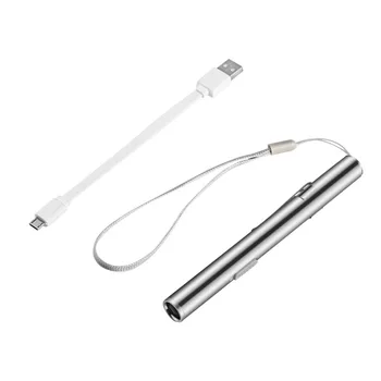 Lekárske Ruke Pero Svetlo USB Nabíjateľné Mini Ošetrovateľskej Baterka LED Baterka + Nehrdzavejúca Oceľ Klip Kvalita a Profesionálne 1