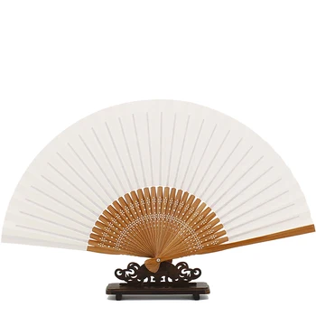 Letné Papier Xuan Ventilátor pre Kaligrafický Štetec Atrament Maľovanie Čínskej Klasickej Prázdny Papier Xuan Skladacie Strane Fan Art DIY Dodanie 1
