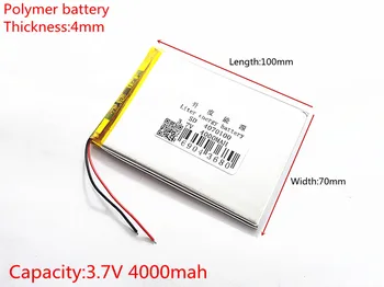 Liter energie batéria 3,7 V 4000MAH 4070100 Lítium-polymérová Batéria s ochranou rada Pre POLOVICE 7inch Tablet PC 1