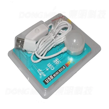 Mini Prenosné LED USB loptu žiarovka Svetla 5V 2W Biela/Teplá Biela 35mm/45mm, Svetlá s magnetom a železa je možné nalepiť kdekoľvek 1
