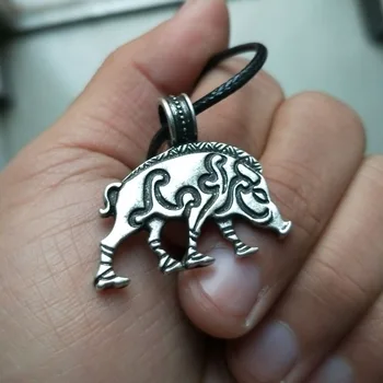 Móda Viking amulet Krásne šperky Zvierat, Ošípaných Náhrdelník Prívesok pre Ženy Kúzlo Kanec Obojky Priateľstvo Šperky Zadarmo Lode 1