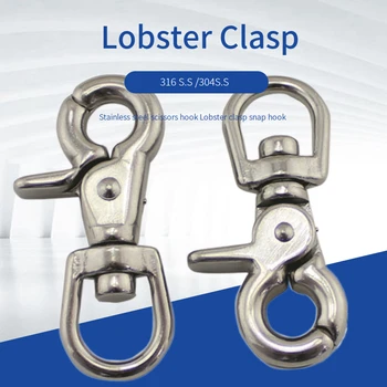 Nerezové nožnice, hák Lobster spona modul háčik 1