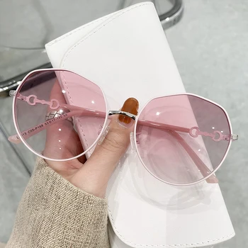 Nové dámske slnečné Okuliare Polarizované Gradient Objektív Retro Luxusné Crystal Dámy Značky Módny Návrhár Slnečné Okuliare Okuliare Pre Ženy 1