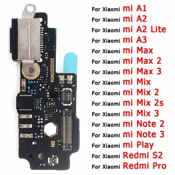 Originálne Usb Konektor Pre Xiao Mi Max 2 Poznámka 3 Hrať A1 5X A2 Lite 6X A3 Mix 2S Redmi S2 Pro Nabíjací Port PCB Poplatok Rada 1