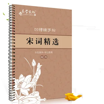 Pieseň Ci Čínske Znaky Kaligrafie Copybook HanZi MiaoHong 3D Opakovane Groove Copybook Písanie Pre Začiatočníkov Groove Praxi 1
