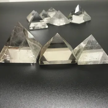 Prírodná Biela Crystal Pyramídy Prírodné Priesvitné White Crystal Pyramídy Šťastie Dekorácie Veľkoobchod 1