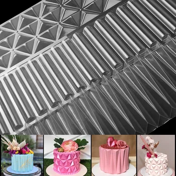 Razba Mousse Tortu Formy 3D Plastové Origami Mousse Tortu Surround Formy Čokoládový Fondant Pečenie Nástroj, Kuchynské Príslušenstvo 1