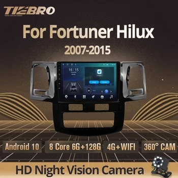 TIEBRO 2din Android10.0 autorádia Pre TOYOTA Fortuner Hilux Rokov 2007-2015 Auto Stereo GPS Navigácie, Audio Pre Autá Android Auto DSP 1