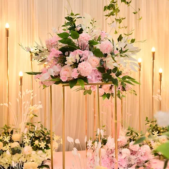 Umelý kvet loptu 40 cm tabuľka vrchol ples svadobné pozadie hodvábneho kvetu loptu cesty vedú kvetinový kytice decortion 1