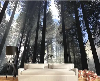Vlastné Foto Tapety Veľké Nástenné Maľby Papier Boulevard strom lesných stromov v pozadí na stenu TV Spálňa Foto Wall Paper 3D