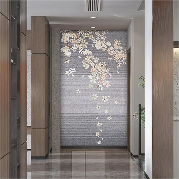 Vlastné colorul flower art sklenené mozaikové dlaždice nástennú maľbu dizajn pre realistický steny zdobia 1
