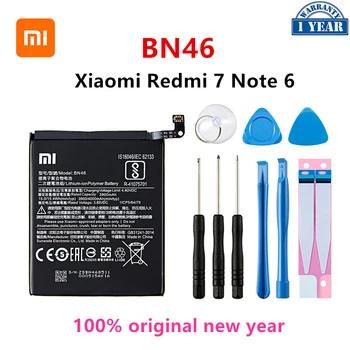 Xiao mi 100% Pôvodnej BN46 Batérie 4000mAh Pre Xiao Redmi 7 Redmi7 Redmi Poznámka 6 Redmi Note6 Note8 Poznámka 8 BN46 Batérie +Nástroje 1