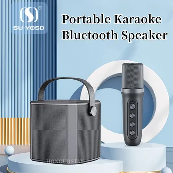 YS-102 Bluetooth reproduktor Malý rodinný KTV vonkajšie karaoke mikrofón Profesionálne detský spev reproduktor 1