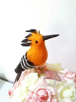 kreatívne simulácia Hoopoe vták model hračka pena&perie orange vták bábika darček asi 30 cm 2873