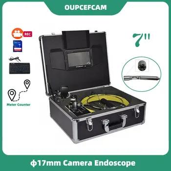 φ17mm Jarné Fotoaparát Mozgov Kanalizačného Potrubia Kontrola Endoskopu Systém, 7