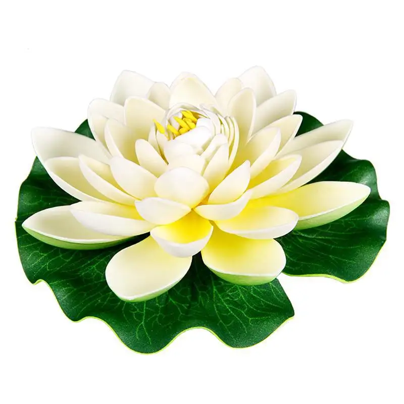 12PCS Simulácia Lotus lekna Umelé Lotosový Kvet Tvorivé Falošné Kvet Plávajúce Kvet Pre Rybníka Domov Záhradné Dekorácie Obrázok 5