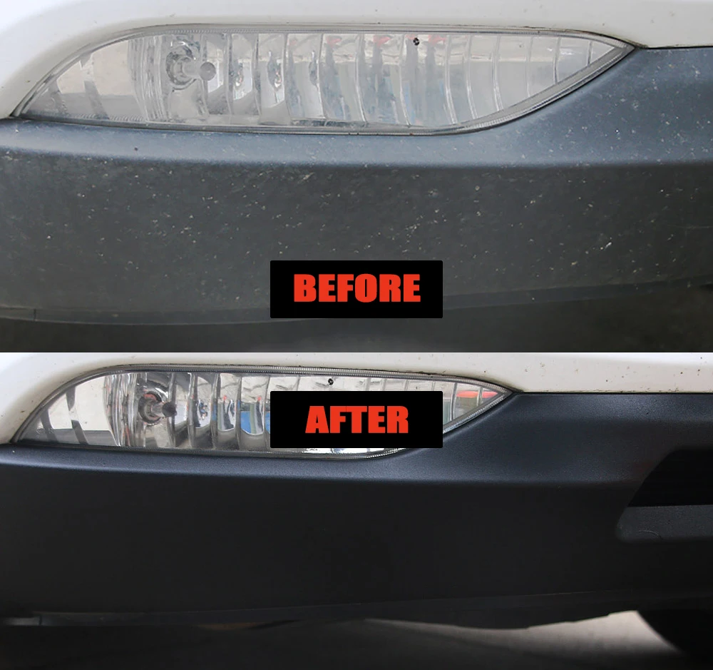 1L Auto Plastové Reštaurátorskej Kožené Cleaner Obnoviť New Black Shine Dlhodobé Povlak 1:3.5 Riediaci Pomer Sústrediť Refurbisher Obrázok 4