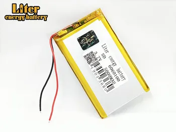1/2/4x 5000mAh Li-polymer Nabíjateľné Batérie 3,7 V 6060100 Lítium-Polymérová Batéria Pre MP4 MP5 Tablet DVD POLOVICE Digitálny Produkt 2