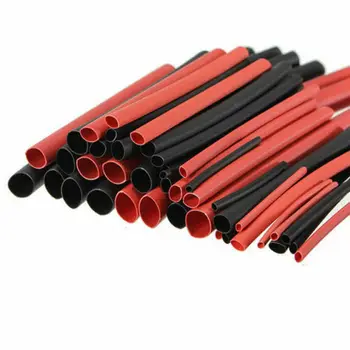 150pcs black red tepla shrinkable trubice polyolefínov 2:1 elektrické navíjanie, rukáv izolácie zmenšenie trubice klasifikácia auta 2