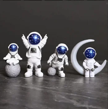 1pc Deti Hračky Živice Astronaut Obrázok Sochy, Sošky Spaceman Socha Vzdelávacie Hračky Ploche Domáce Dekorácie 2
