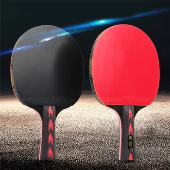 2ks Nové Inovované Uhlíka Stolný Tenis Raketa Nastaviť Super Výkonný Ping Pong Raketa Bat Pre Dospelých Klubu Školenia 2