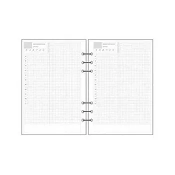 45Sheets/kniha A6 Loose-leaf Notebook DIY Príručka Deň Týždňa Plánovač Materiál Papier 2