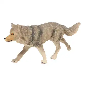 5 Ks Simulácia Vlk zvierat Sibírsky vlk kráľ model nastaviť vlk kráľ mláďa muž vlk žena vlk pevné statické hračky 2