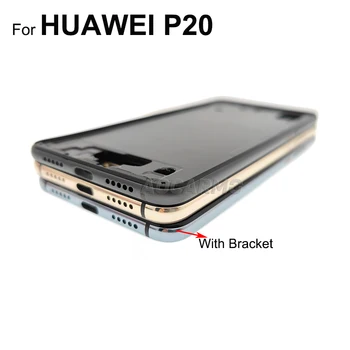 Aocarmo Pre Huawei P20 Stredný Rám S Obrazovke Držiak +Power On/Off Tlačidlo ovládania Hlasitosti Bočné Tlačidlo Náhradné Diely EML-AL00 2