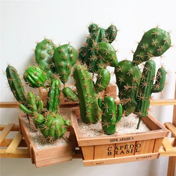 Diy Micro Krajiny Dekorácie Falošné Rastliny Pena Simulácia Kaktus Zelená Tropických Rastlín Kaktusy Akvárium Záhradné Rastliny Model 2