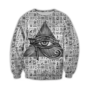 Eye Of Horus Symbol 3D Full Vytlačené Hoodie Muži/Ženy Harajuku Módne Mikina s Kapucňou na Jeseň Unisex Hoodies Kvapka loď H-0734 2