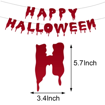 Halloween Dekorácie Horor Mŕtvola S Zlomené Ruky a Nohy, Krv Nôž a Vlajky, Balón Tortu Vložte Kartu Halloween Party 2
