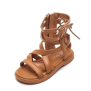 Hot predaj letné módy Roman topánky High-top dievčatá sandály deti gladiator sandále batoľa, dieťa sandále dievčatá vysoko kvalitné topánky 2