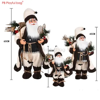 Hravé taška Santa Claus Bábiky 2020 Vianočné ozdoby Santa hračky, Vianočné dekorácie Najlepších darčeky pre deti 60/45/30 CM AA41 2